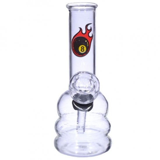 5.25\" Flaming 8 Ball Mini Water Pipe Buy One Get One Free!! New