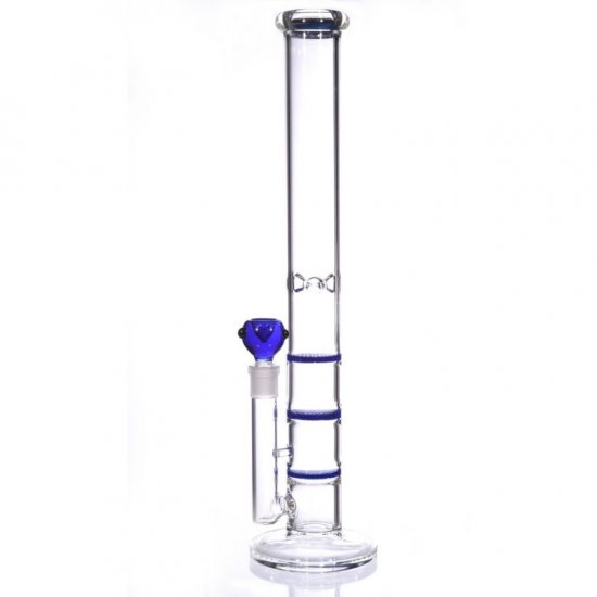 20\" Triple Honeycomb Water Pipe Blue New