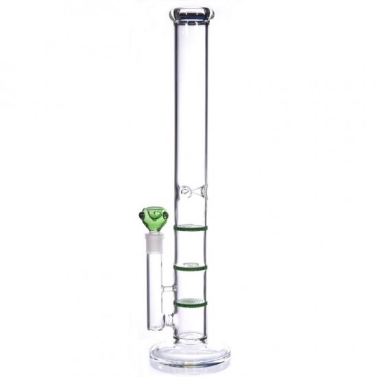 20\" Triple Honeycomb Water Pipe Green New