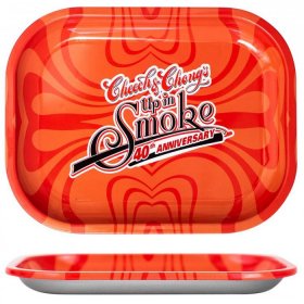Cheech & Chong "40th Anniversary" Red Rolling Tray Small New