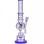 Smoke Reviver Lookah 18" Coil Perc To Sprinkler Perc Bong Purple New