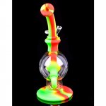 Smoke Travel Machine 8" Silicone Hybrid Bong New