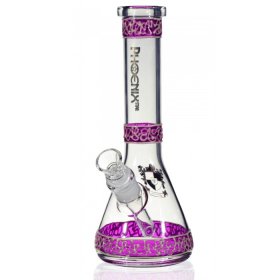 Crystal Jelly Bong 3D Glow In The Dark Attractive Bong Hot Pink New