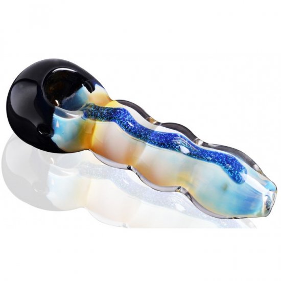 5\" Dichro Bubbled Hand Pipe New