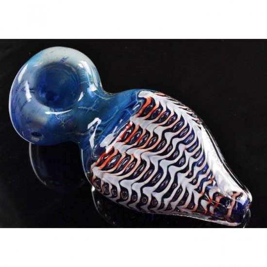 4\" Blue Fat Tail Fumed Eye Droplet - Special Price !!! New
