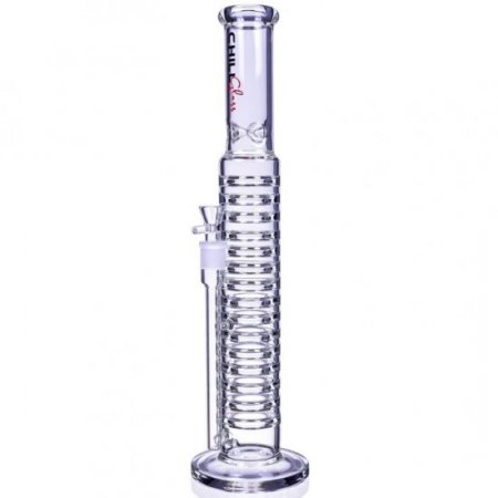 The Invasion Chill Glass 19" Straight Infinite Disc Bong New