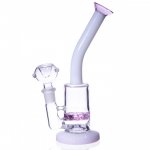 8" Turbine Honeycomb Water Pipe - Pink Tilted New