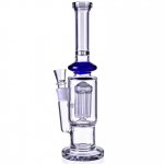 12" Bong with Slotted 8 Arm Tree Percolator Water Pipe New