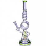 Lord Of Ring Lookah 18" Mushroom Domed Sprinkler Perc Bong Ice Green New