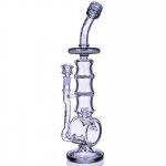 The Rings Trophy Lookah Premium Series 17" Matrix to Honeycomb Perc Bong Clear Black New