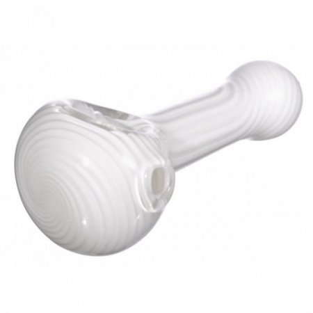 4 Milky White Stripe - Hand Pipe New