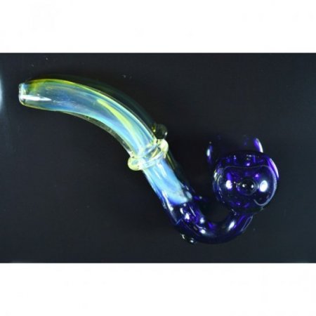 8" Fumed Heavy Glass Sherlock Spoon Glass Pipe New