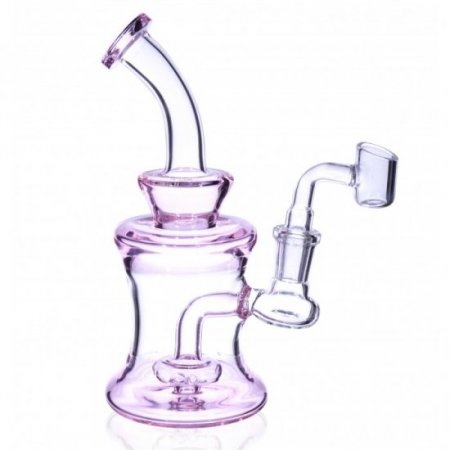 The Iced Pink 7 inch Mini Water Pipe in Pink New