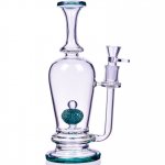 The Royal Vase 11" Specialty Percolator Cylinder Base Bong Winter Green New