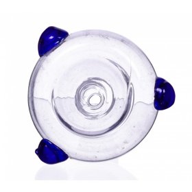 Smoking Accessories 14mm Dry Male Glass Bowl With Blue Accent Dry Herb New