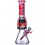 Devil's Heart Cheech 14" Dual Horn Beaker Base Bong New