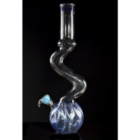 16" Snake Neck Water Pipe Blue New
