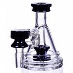 Ash Catcher Mini Bubbler Showerhead Ash Catcher 14M/14F 90 Degree Black New