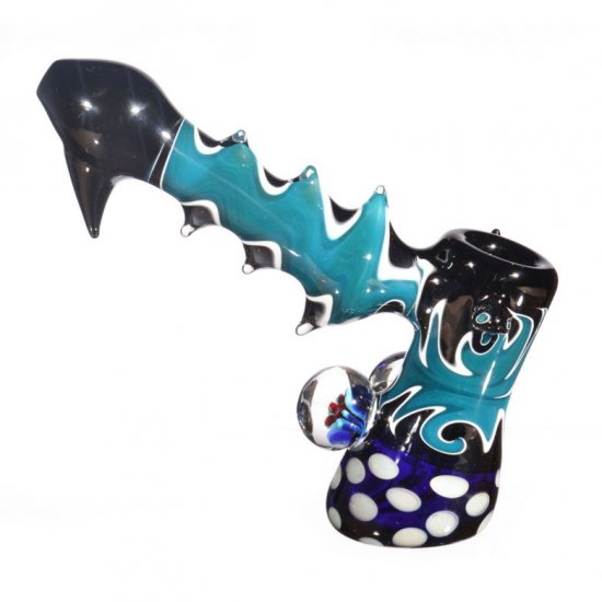 7\" Shark Attack Hammer Bubbler New