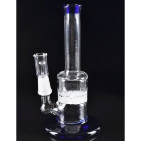 5" Micro Fritted Disc Oil Rig Water Pipe Blue New