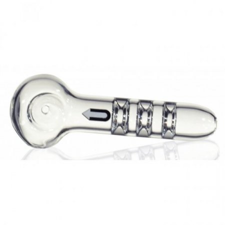 GRAV Upline Spoon 4" Upline spoon pipe- transparent glass New