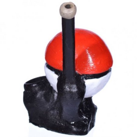 6" Character Wooden pipes Pokeball New