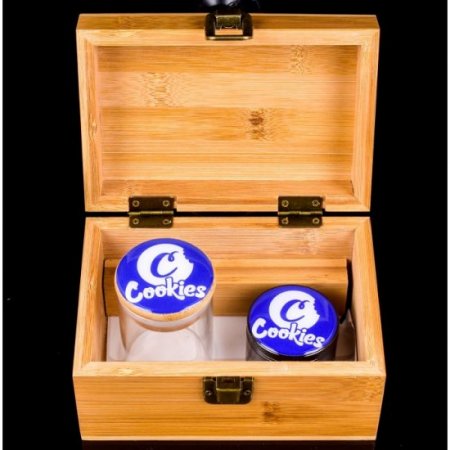 Cookies Bamboo Stash Box Set Blue New