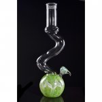 16" Snake Neck Water Pipe Green New
