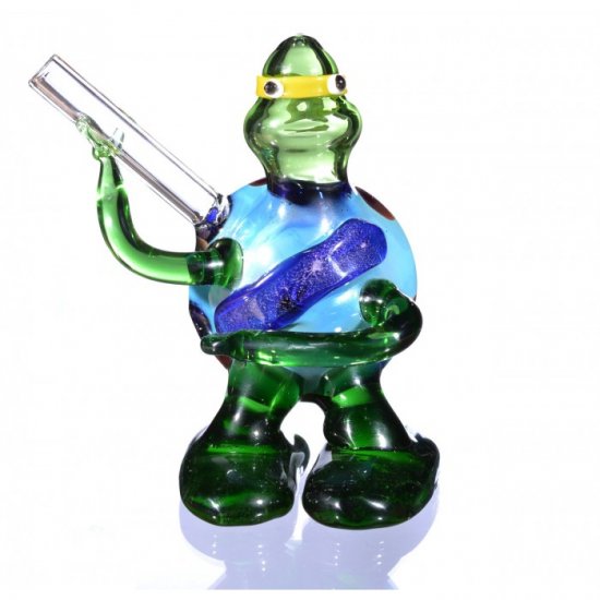 4\" TMNT Turtle Animal Glass Hand Pipe Spoon Pipe New