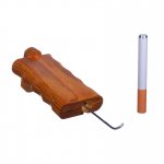 Large Wooden Dugout Includes Poker and Metal Cig Pipe New