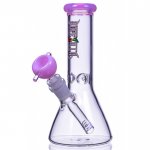 Lil Zilla 7" Thick Beaker Base Bong Milky Purple New