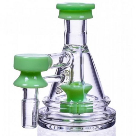 Ash Catcher Mini Bubbler Showerhead Ash Catcher 14M/14F Green Slyme New