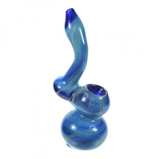 6\" Blue Galaxy Glass Bong Bubbler Ocean Sky New