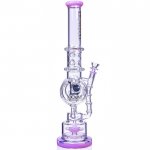 Smoke Reviver Lookah 18" Coil Perc To Sprinkler Perc Bong Pink New