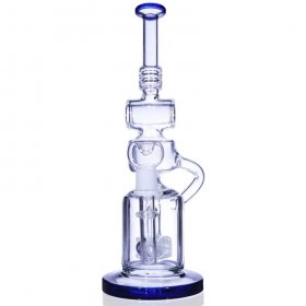 The Wicked Wrench Recycler 12 Matrix Percolator with Cool Cylinder Handle Blue New