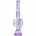 Strange Smoke Lookah 20" Sprinkler Perc And Quad Honeycomb Bong Pink New