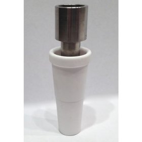 Titanium Domeless Nail Fits 18mm or 19mm Pipes Includes Ceramic Adapter New