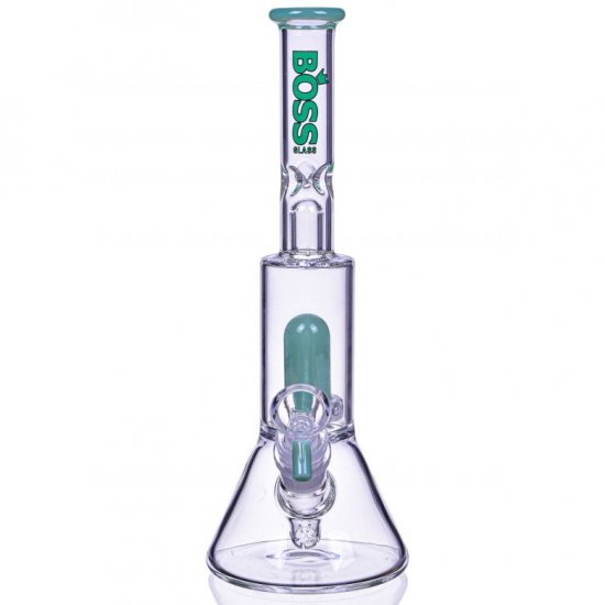 Boss Glass 10\" Inline Showerhead Percolator Bong New