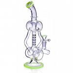 Eitri's Recycler 12" Recycler Rig With Double Barrel To Donut To Upline Design Perc New