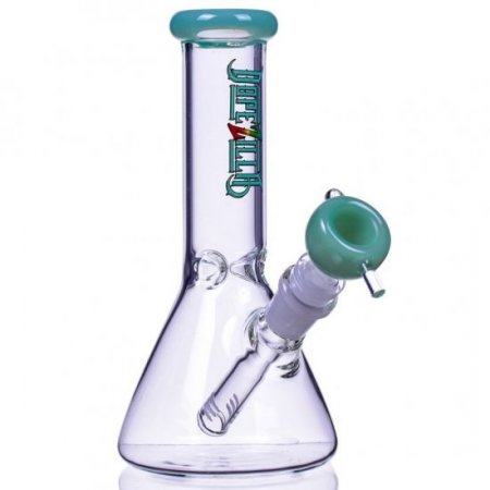 Lil Zilla 7" Thick Beaker Base Bong Milky Green New