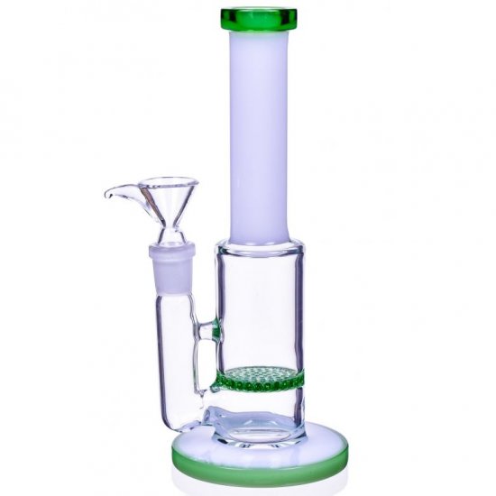 8\" Honeycomb Bong Green New