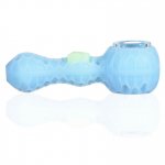 Stratus - 4" Silicone Glow in The Dark Hand Pipe With Honey Comb Design New