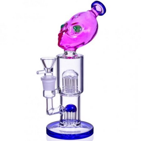 Neytiri Da Alien 10" Double Tree Perc Cylinder Bong New