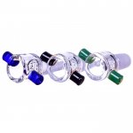 14MM Male Dry Herb Bowl With Built Glass Screen And A Dual Handle Assorted Colors New