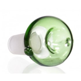 14mm Dry Male Bowl With Accent Dry Herb-Green New