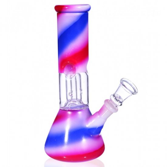 8\" Girly Percolator Smoking Bong - Hot Pink Bong New