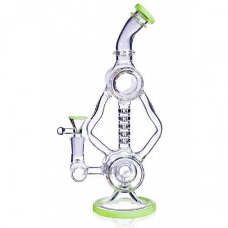 Eitri's Recycler 12" Recycler Rig With Double Barrel To Donut To Upline Design Perc New