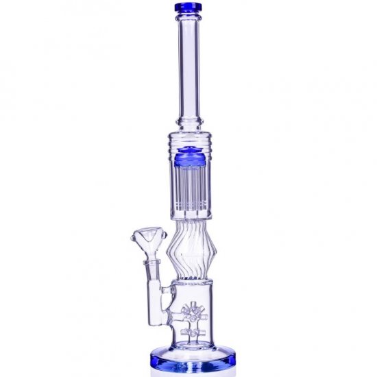 16\" Inch Large Sprinkler to Tree Perc Bong Glass Water Pipe 14mm Male Dry Herb Bowl New