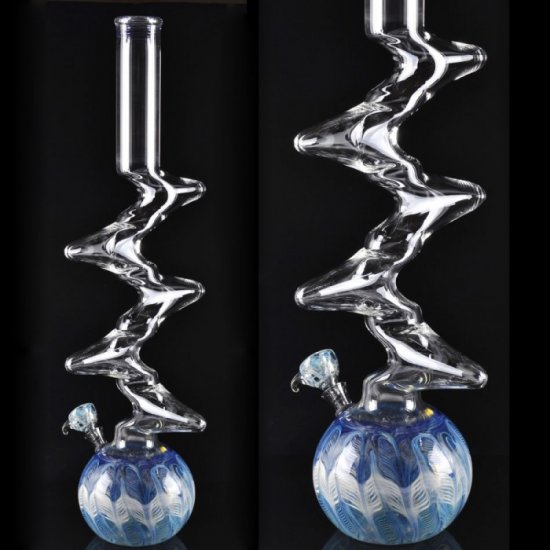 21\" Monster Zong Water Pipe Pentakinked Double Zong New