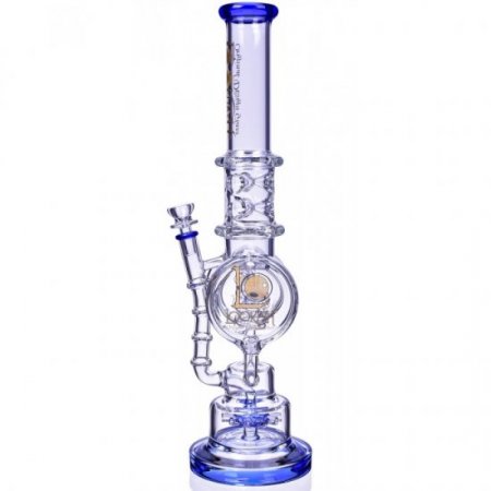 Smoke Reviver Lookah 18" Coil Perc To Sprinkler Perc Bong New Blue New